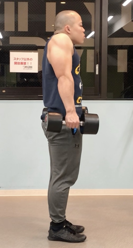 ダンベルシュラッグのやり方 僧帽筋上部を鍛えて背中の肥大 肩こり改善を促すコツを解説 Slope スロープ